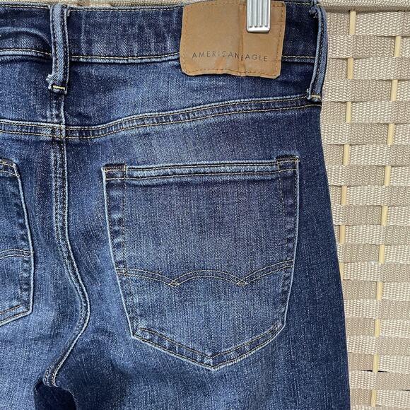 American Eagle SLIM Jeans Men’s 29x34 Blue Medium Wash Airflex+ Stretch Denim - Picture 5 of 11